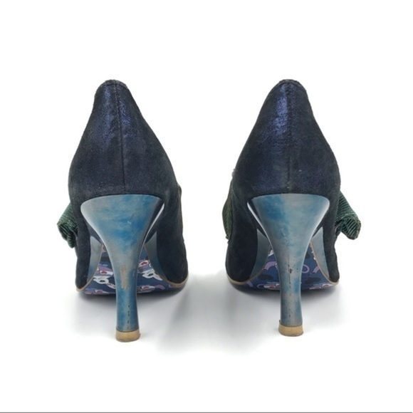 Irregular Choice Blue Green Flick Flack Heels 6.5 - Picture 3 of 10